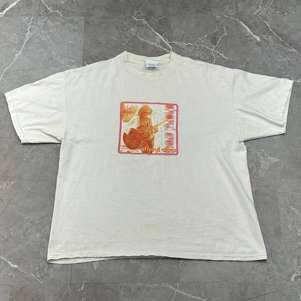 Vintage Sheryl Crow Graphic Tour Tee Mens XL Short Sleeve Band Shirt